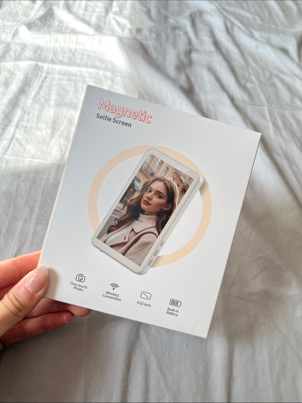 Magnetic Selfie Screen - White